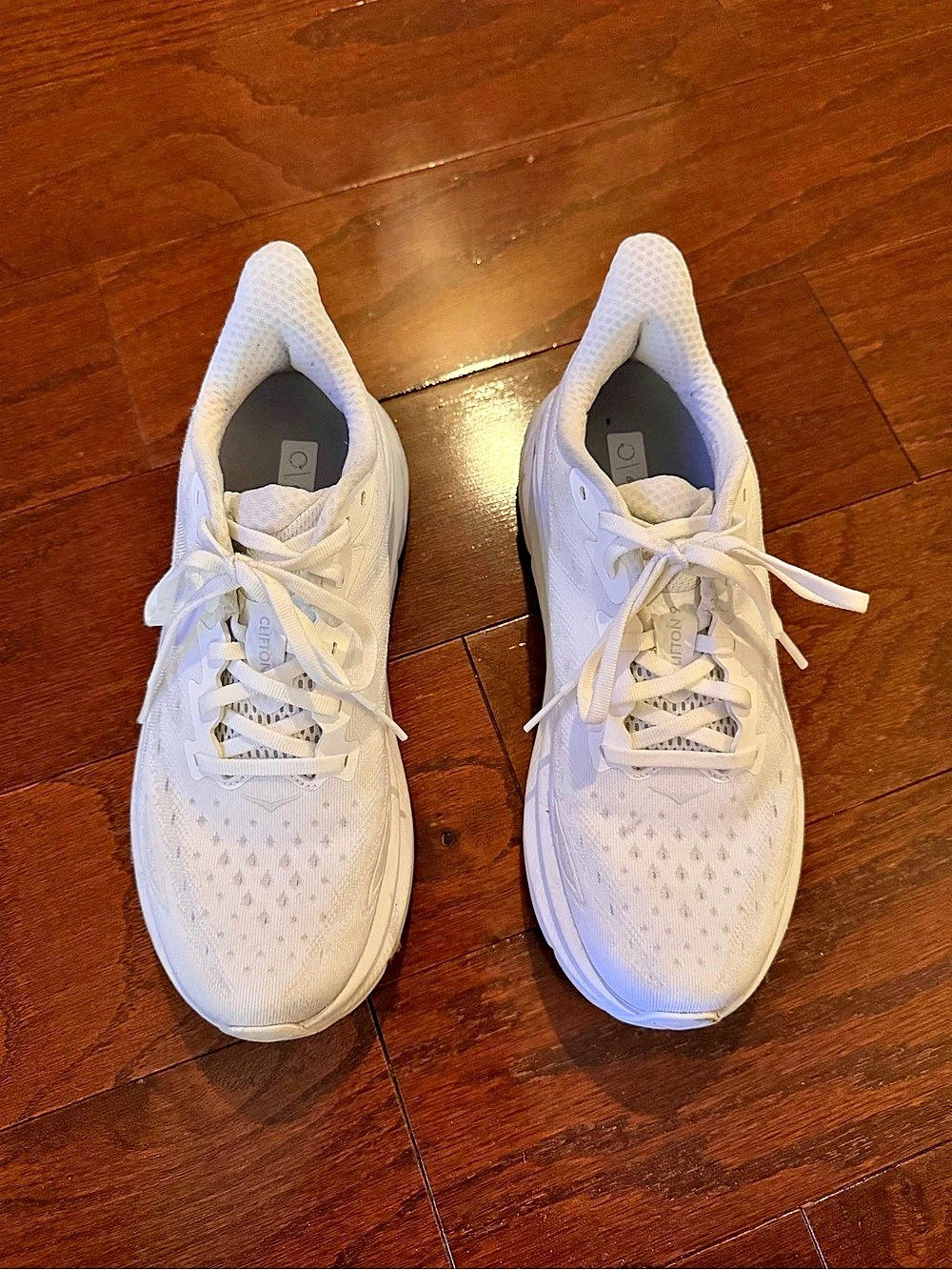 Hoka Clifton 9 Women's White Athletic Shoes US 8B